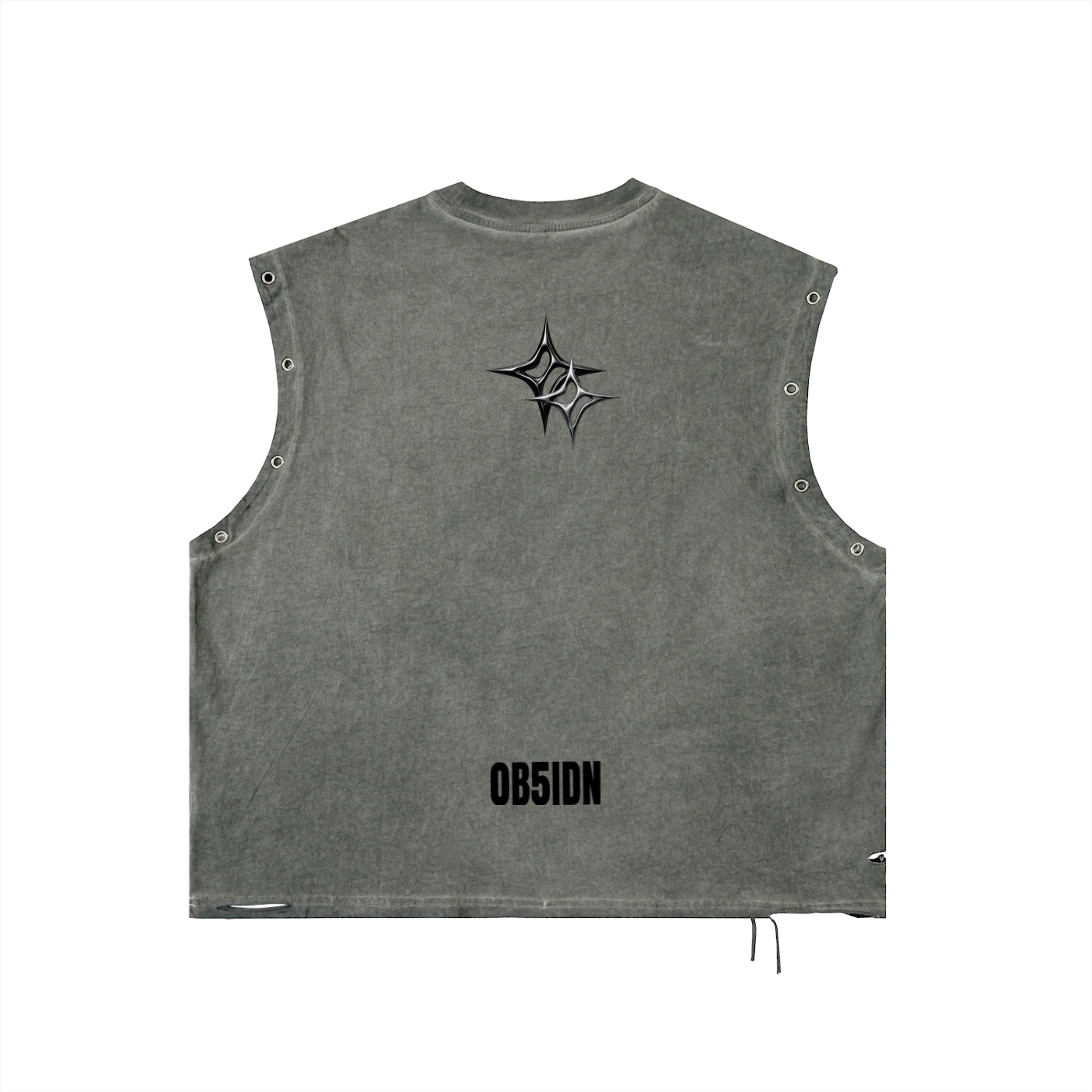 0B5ZN1 DISTRESSED EYELET SHIRT